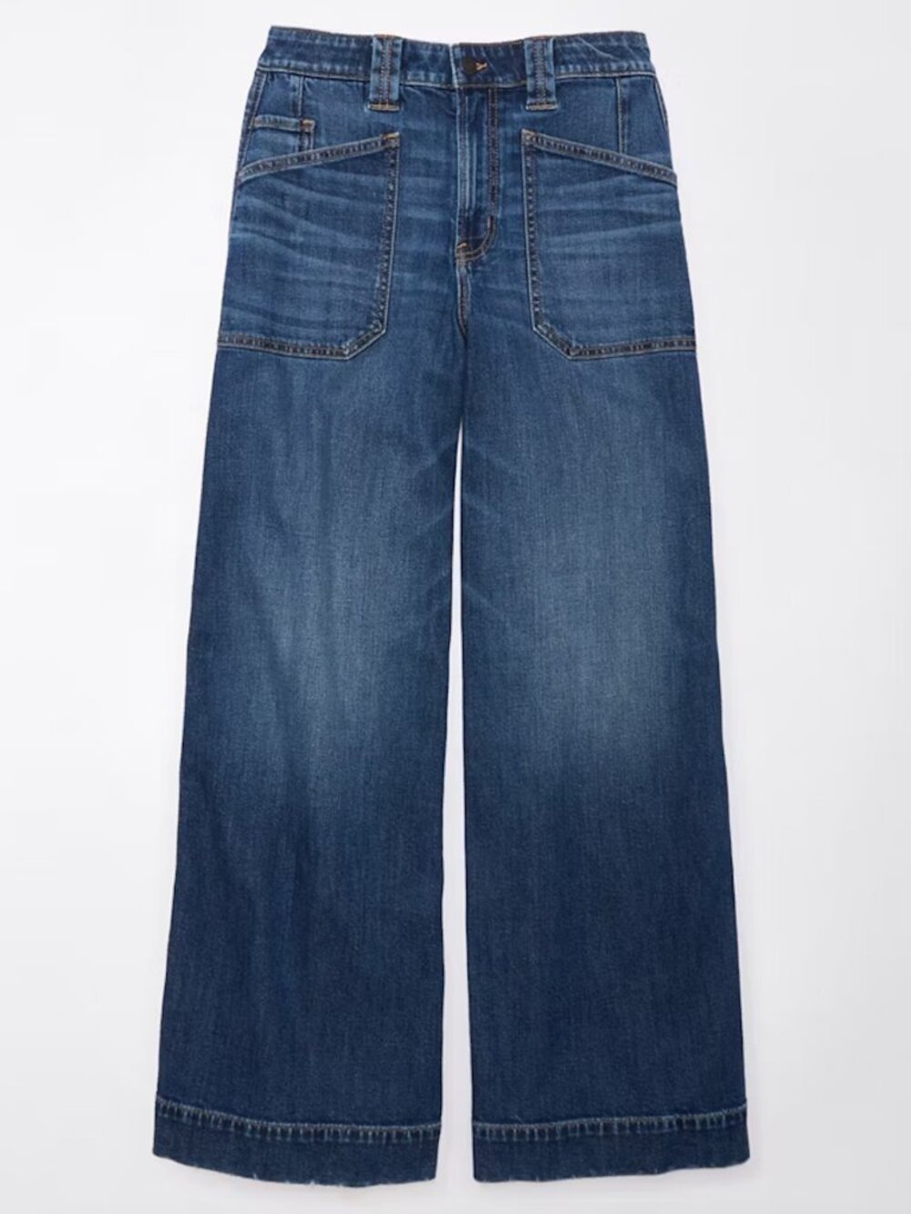 American Eagle Wide Leg Dark Wash Stretch Jean